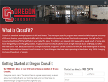 Tablet Screenshot of oregoncrossfit.com